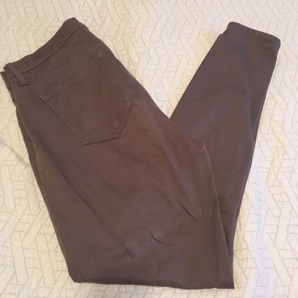 Grey Stretchy High Waisted Jeans